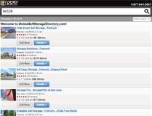 Tablet Screenshot of onlineselfstoragedirectory.com
